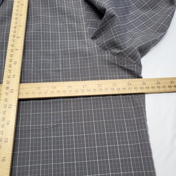 Vintage Stafford Mens Dress Shirt 17 32/33 Button Up Long Sleeve Wrinkle Free - Picture 12 of 14